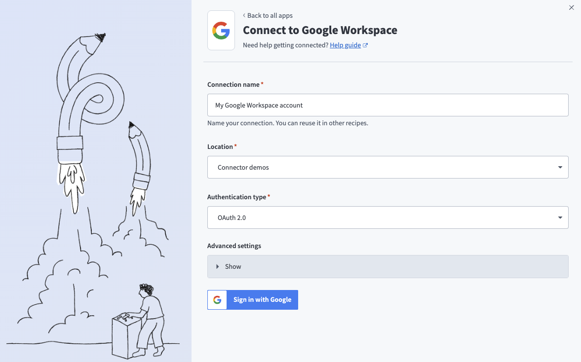 Connect to Google Workspace