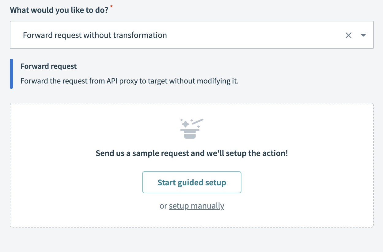 Select setup manually