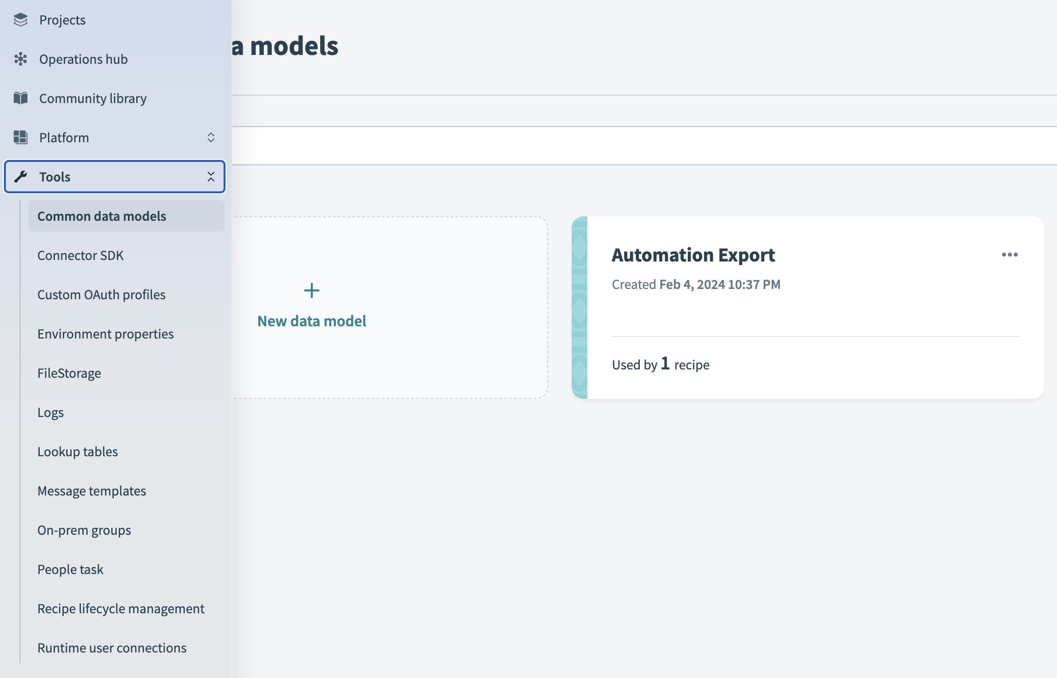 Shared schema management