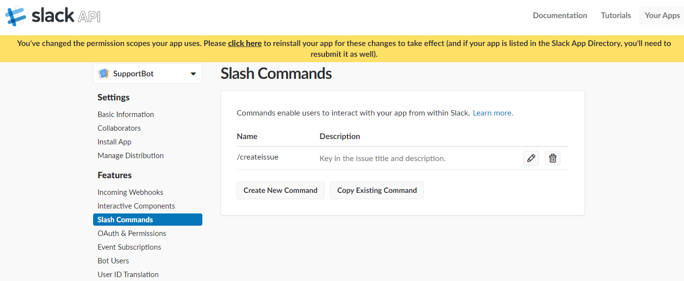 Slash command configured!