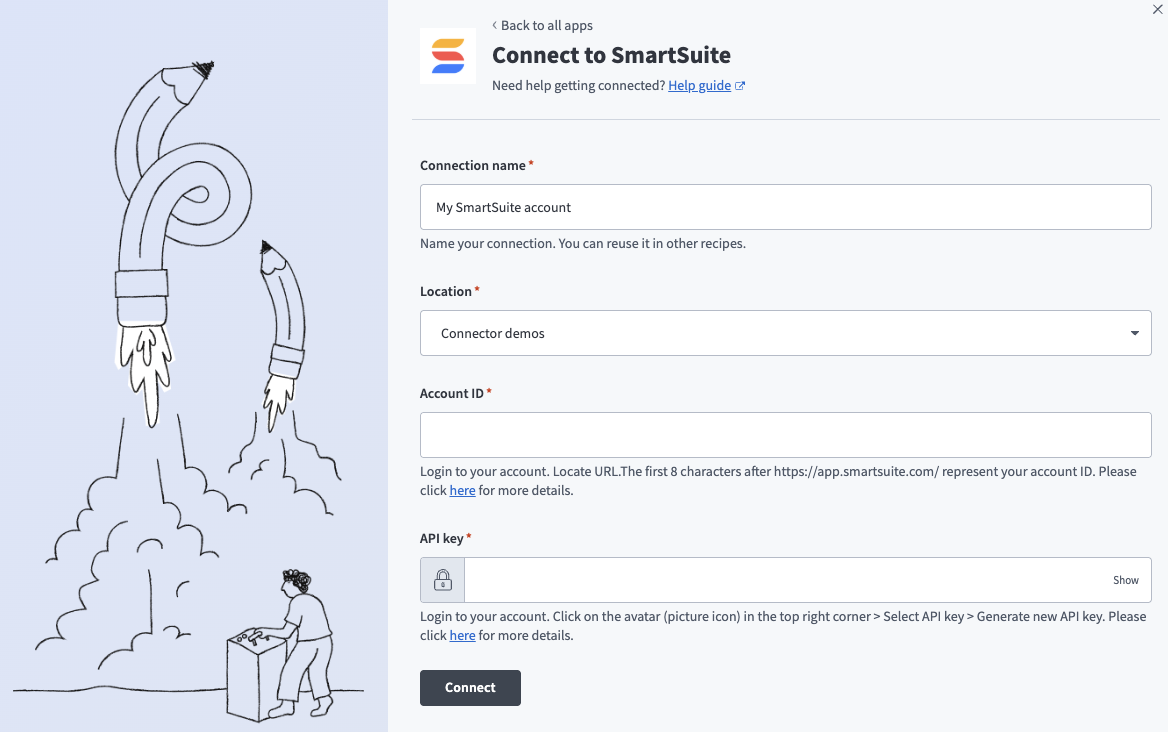 Connect to SmartSuite