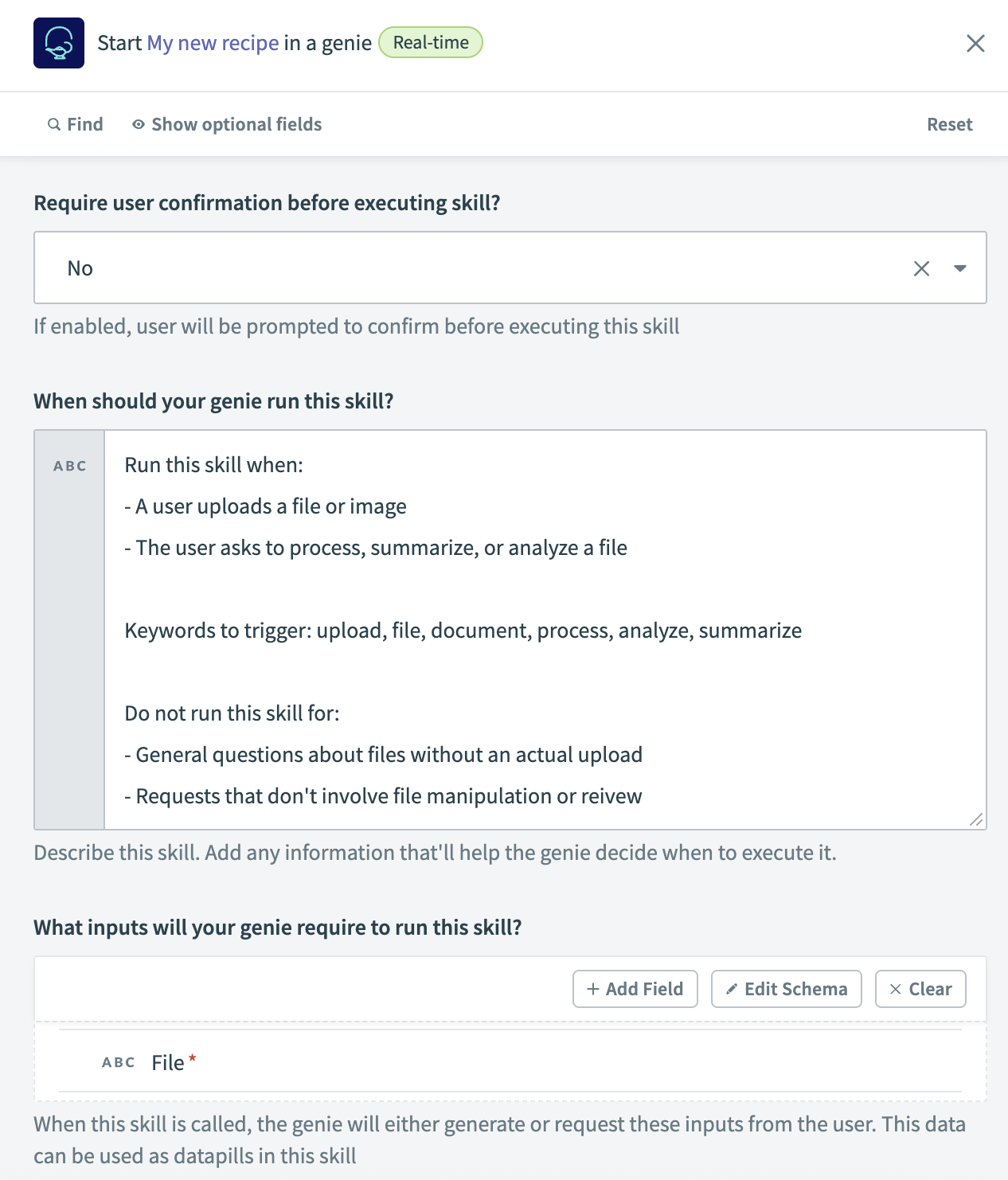 Start workflow trigger setup