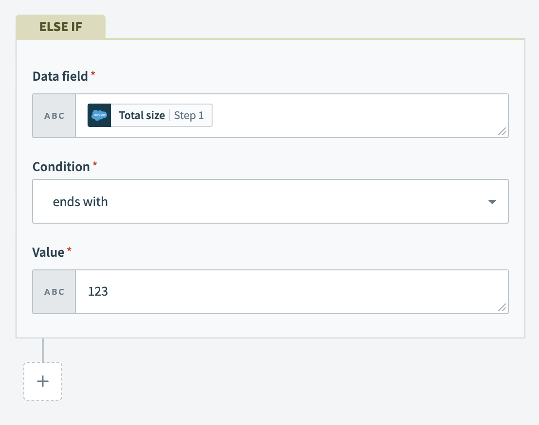 Comparing number types for ends with condition