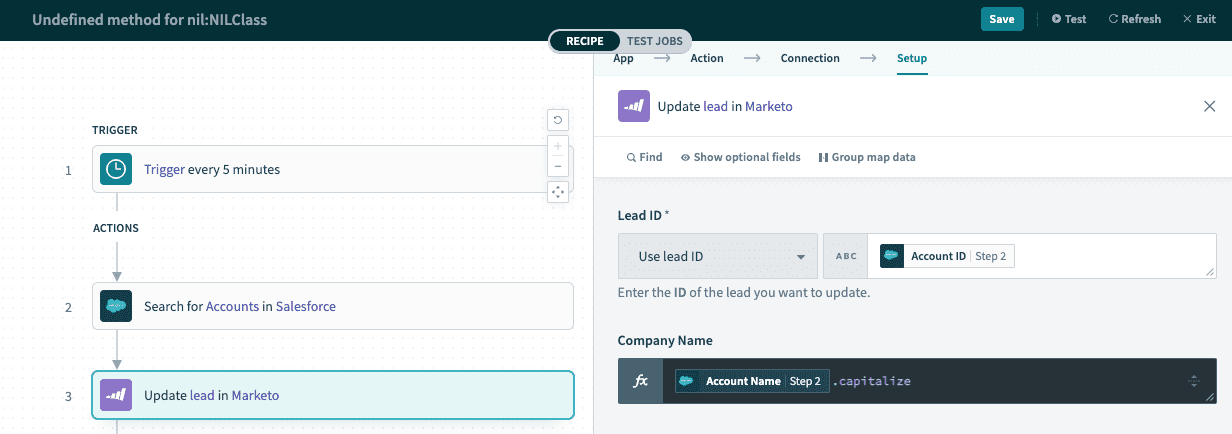 Troubleshooting - Undefined method for nil:NILClass