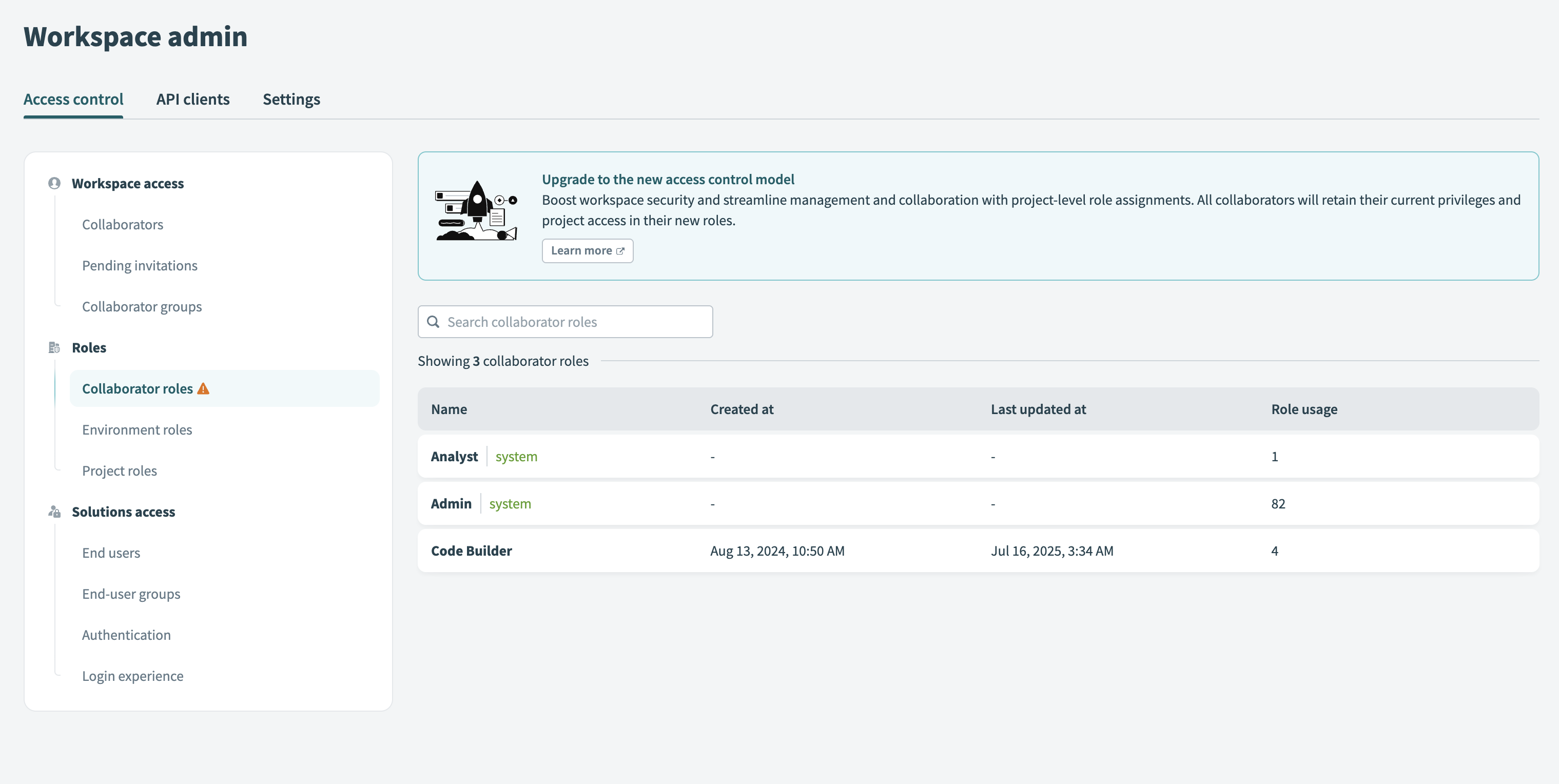 Upgrade your system role