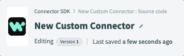 Renaming a new SDK connector