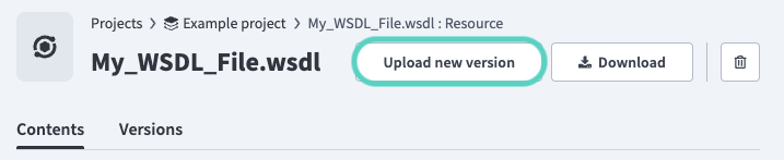 Upload a new version