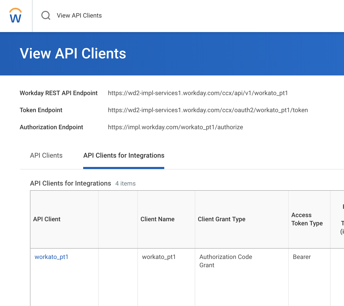 View API Clients