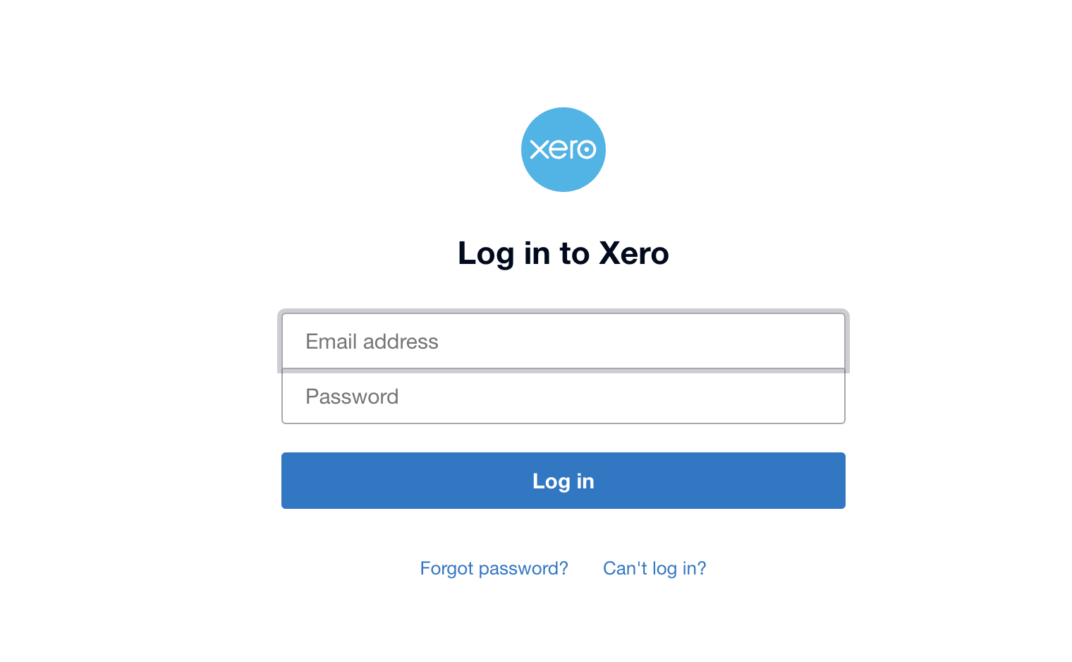 Xero login