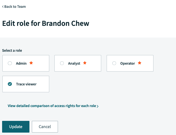 Assign custom role to user