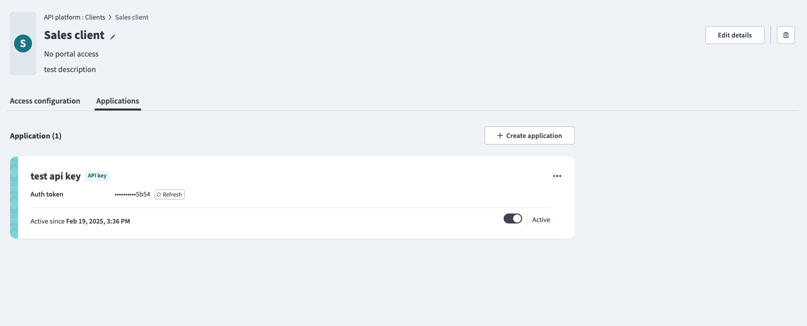 Manage applications