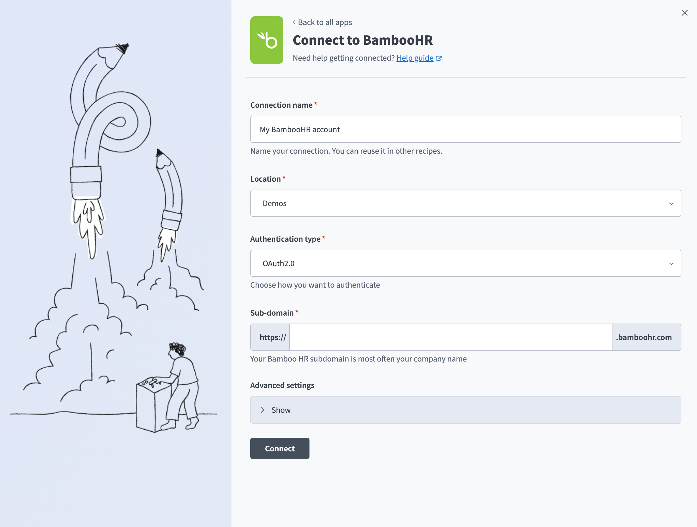 BambooHR OAuth 2.0 connection