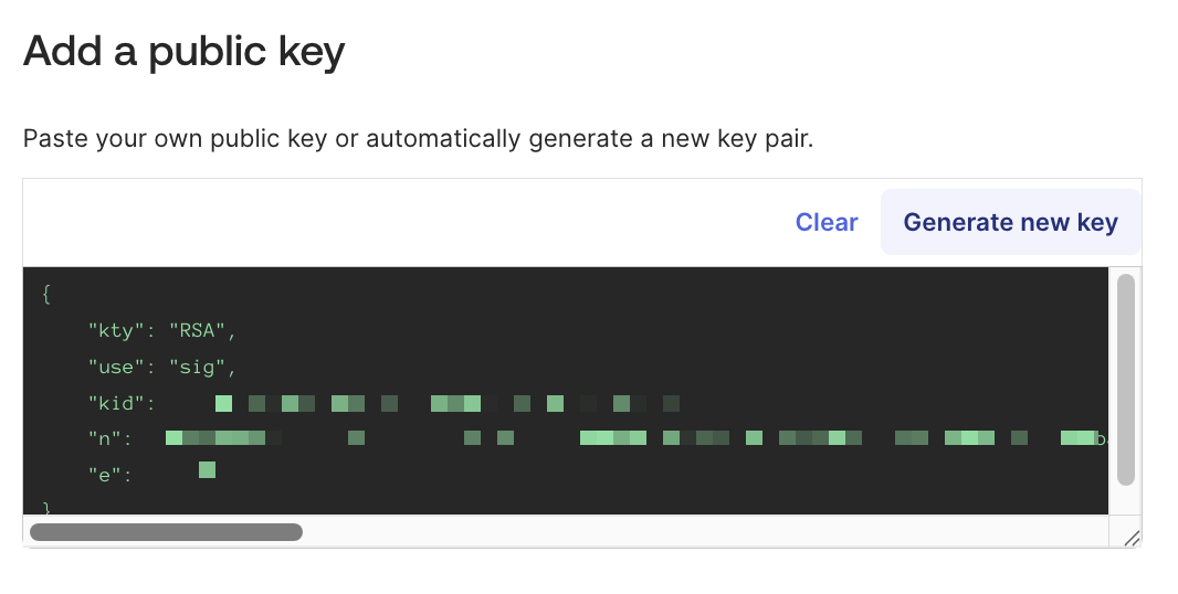 Add a public key