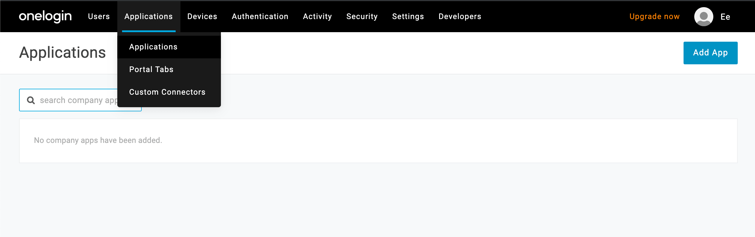 OneLogin でアプリケーションを追加する