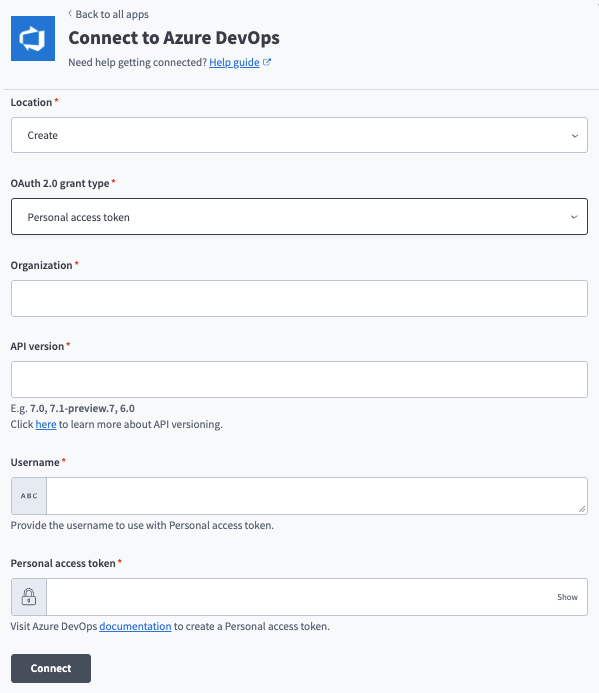 Personal access token