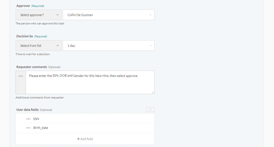 People Task fields 2