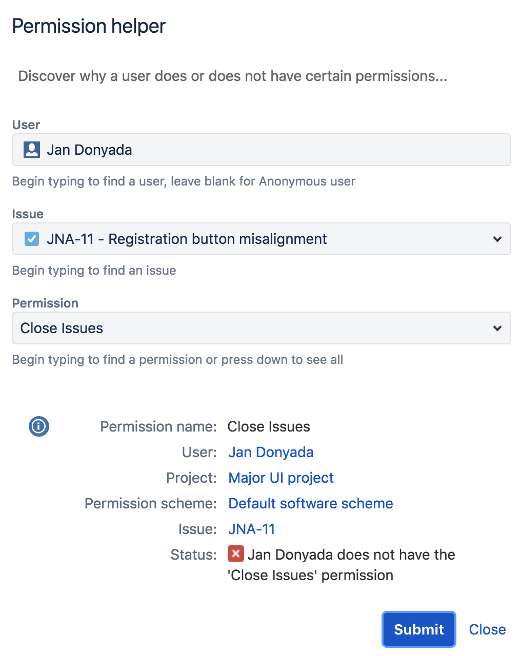Jira 権限ヘルパー