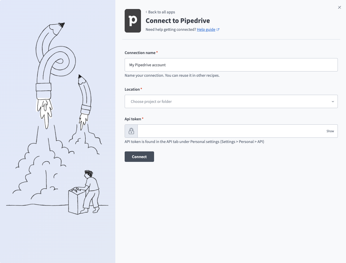 Pipedrive connection