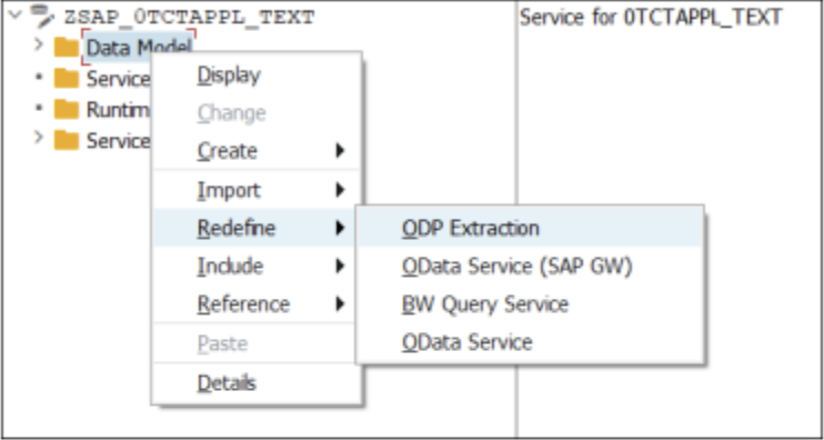 Redefine the service