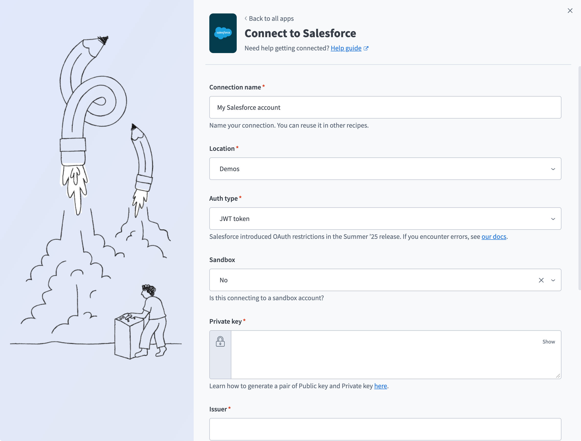 Salesforce JWT Connection