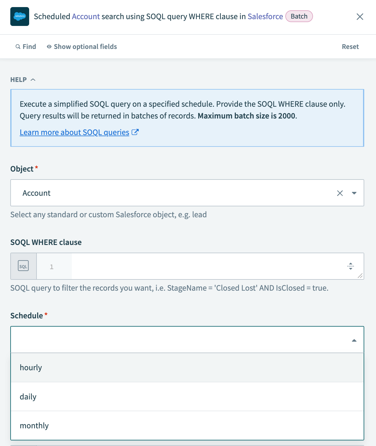 Salesforce の特定の時間に実行するトリガーのスケジュール