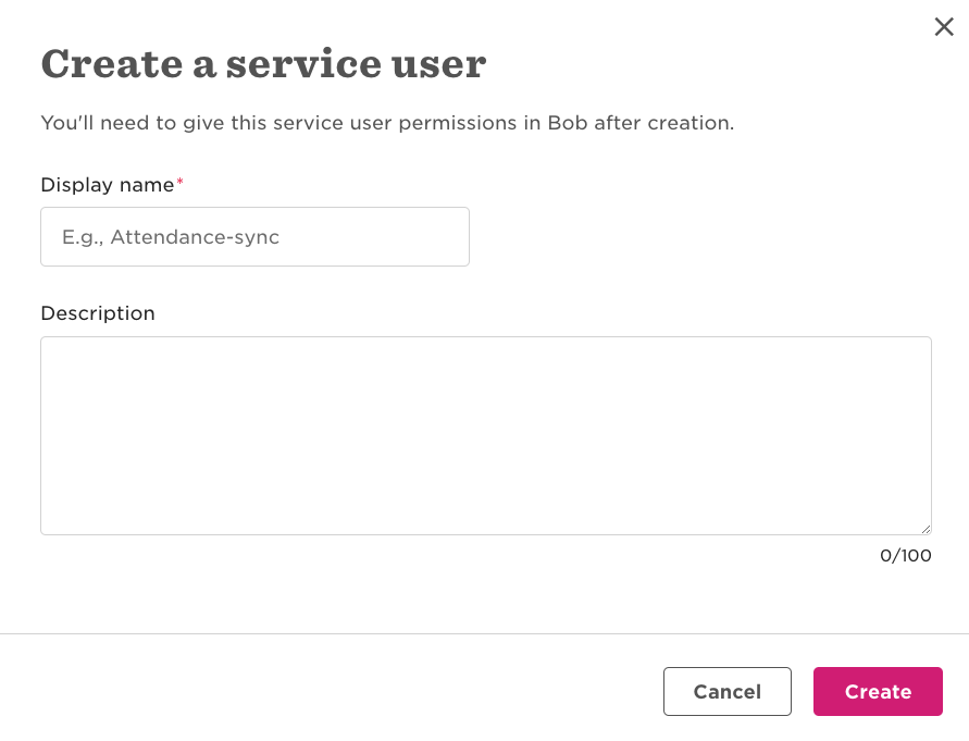 HiBob Service User