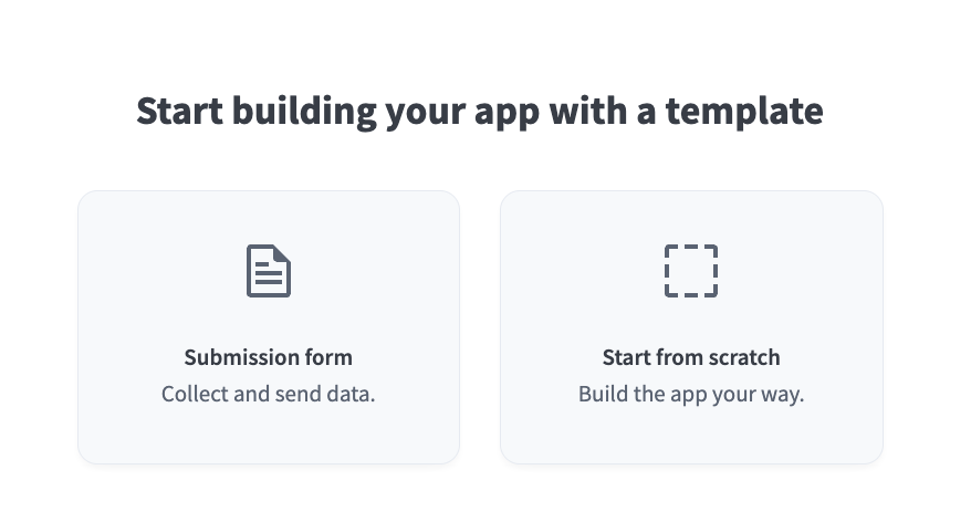 Select Start from scratch