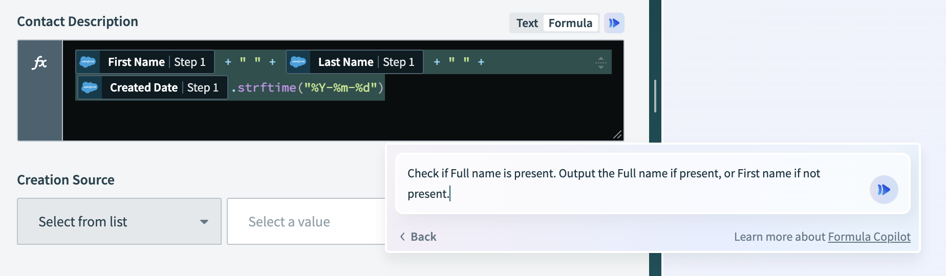 Provide new prompt