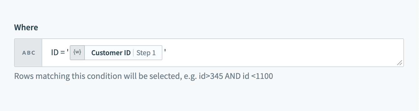 Using datapills in WHERE condition