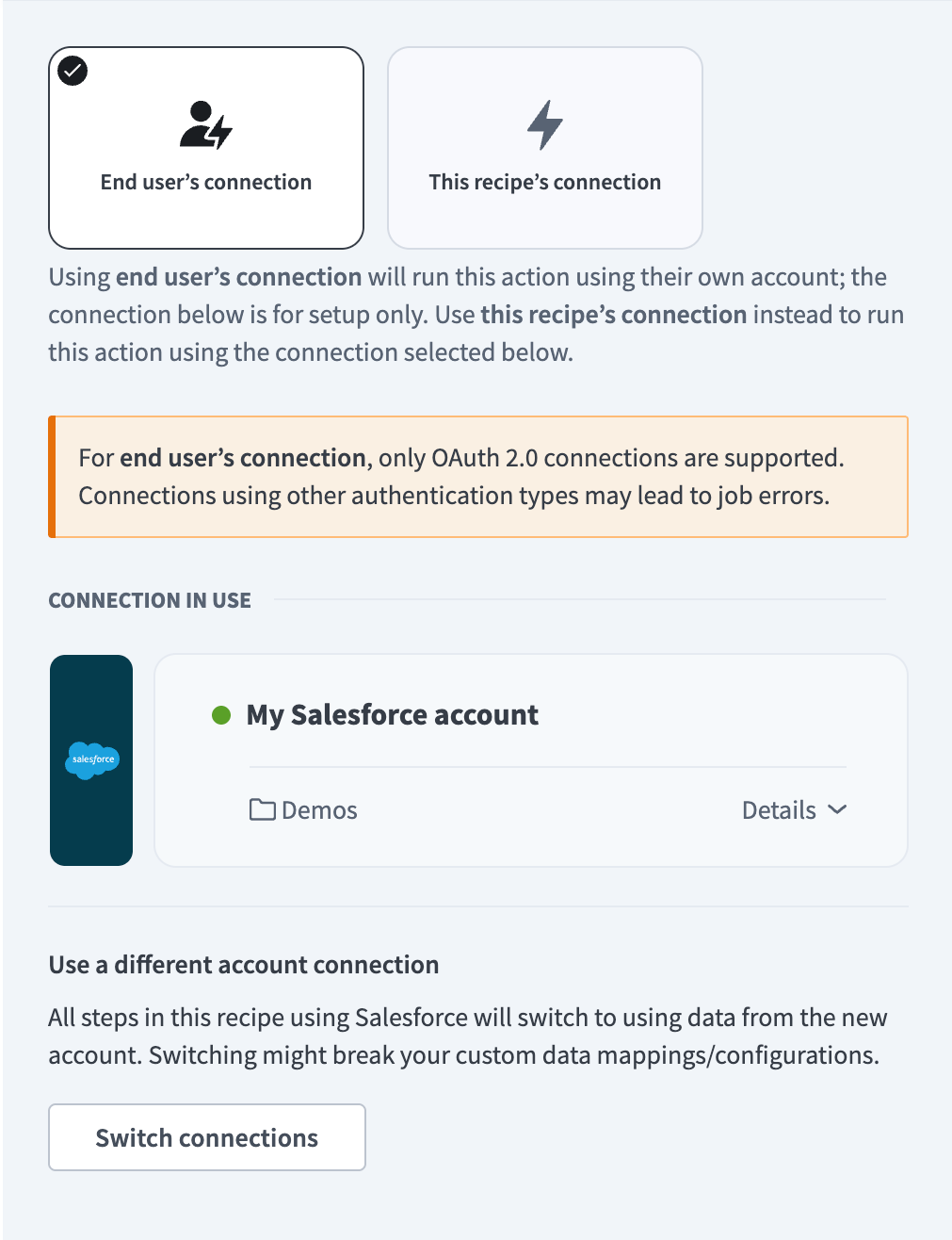 Connection type