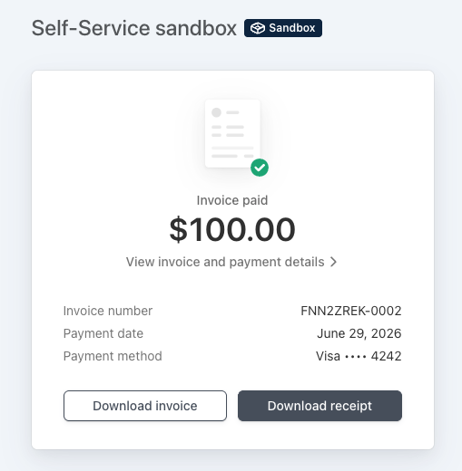 View invoice
